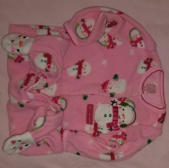 Carter's Other - ❤4/$10  3-6mo fleece footie pajamas